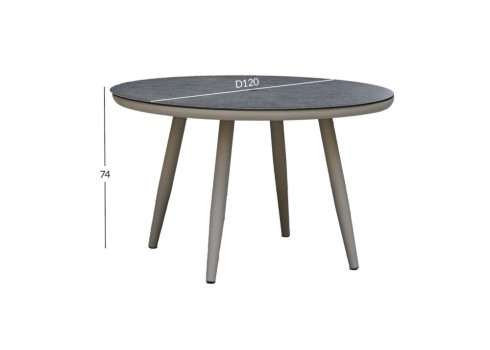 Laud SILVA D120xH75cm, hallikasbeež