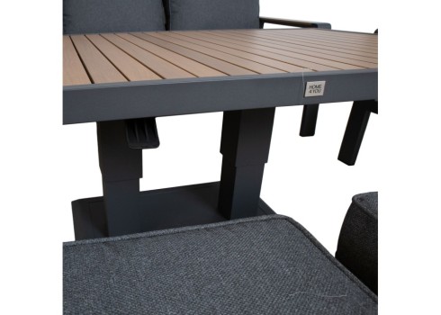 Aiamööblikomplekt PARKER 6-osaline, hall