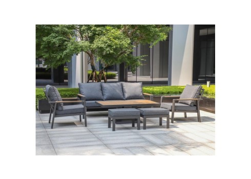 Aiamööblikomplekt PARKER 6-osaline, hall