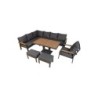 Aiamööblikomplekt PARKER 5-osaline, hall