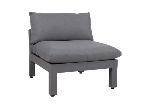 Aiamööblikomplekt FLUFFY mooduldiivan ja laud, hall