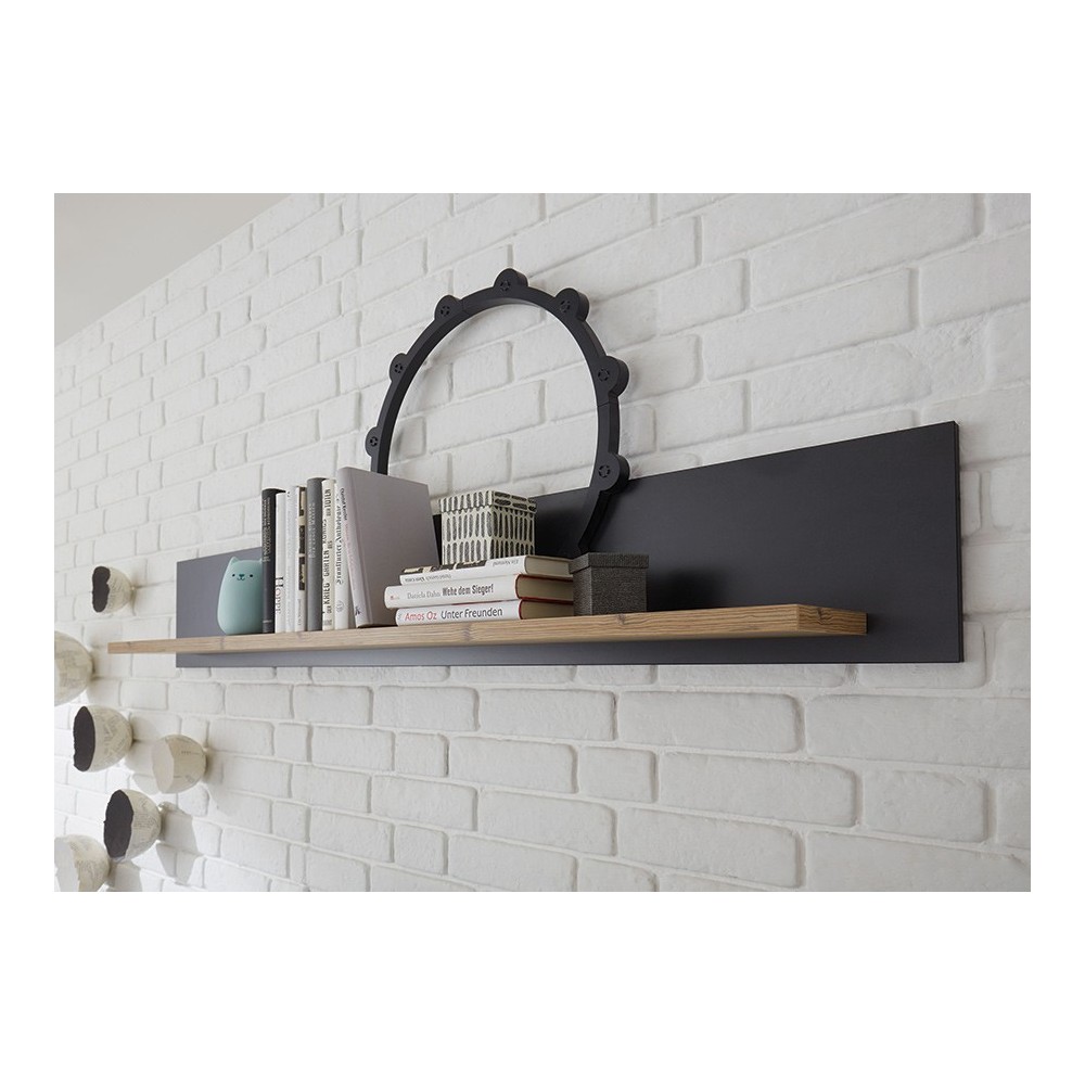 Seinariiul BRÜGGE kastan / pruun, mööbel, elutoamööbel, seinariiulid