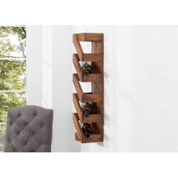 Veiniriiul MAKASSAR sheesham, mööbel, elutoamööbel, veinikapid, riiul