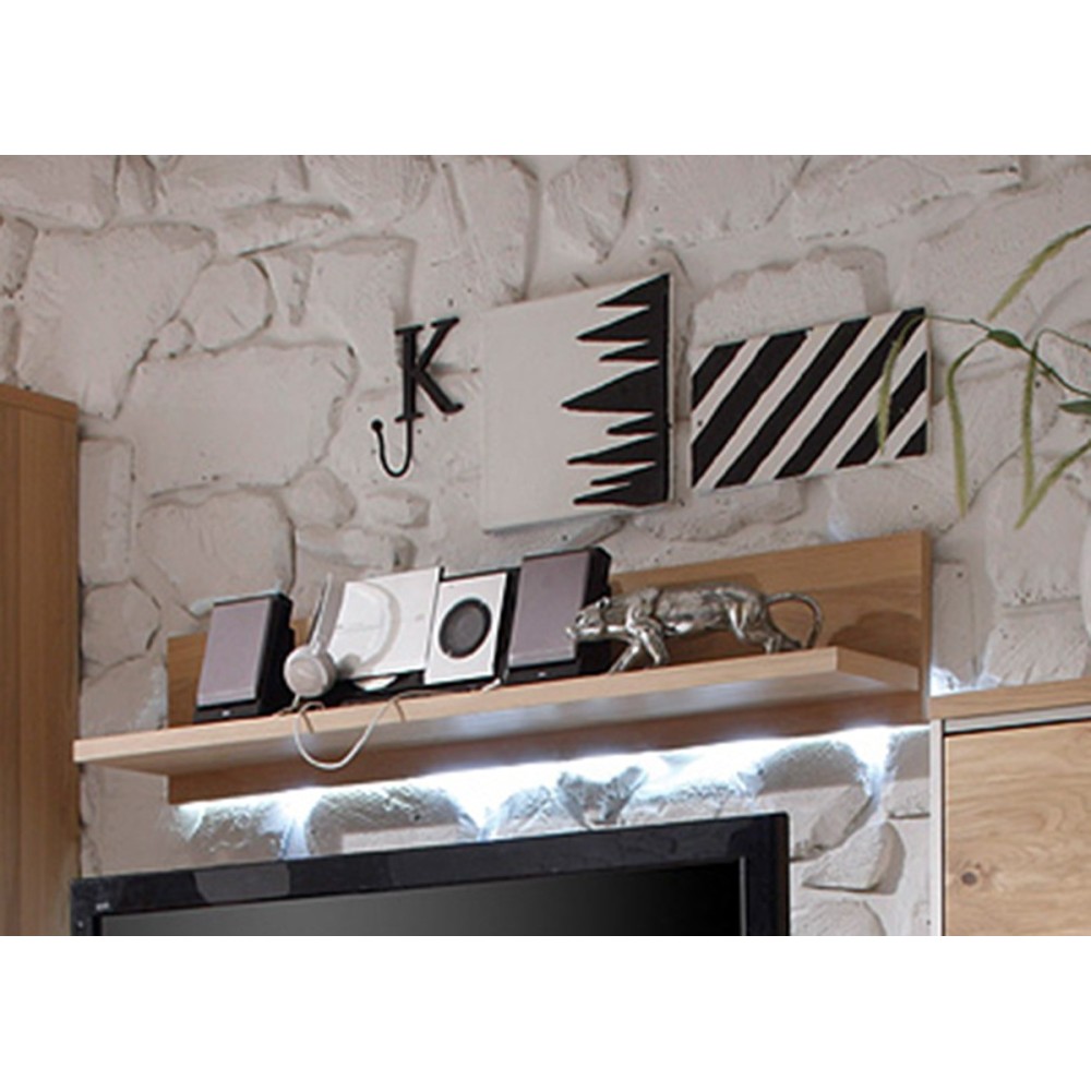 Seinariiul ESPERO tamm, 124x23xH24 cm, mööbel, riiulid, riiul, kummut