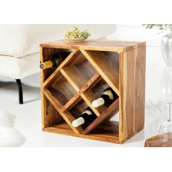 Veiniriiul CUBUS sheesham, mööbel, elutoamööbel, veinikapid, abilauad