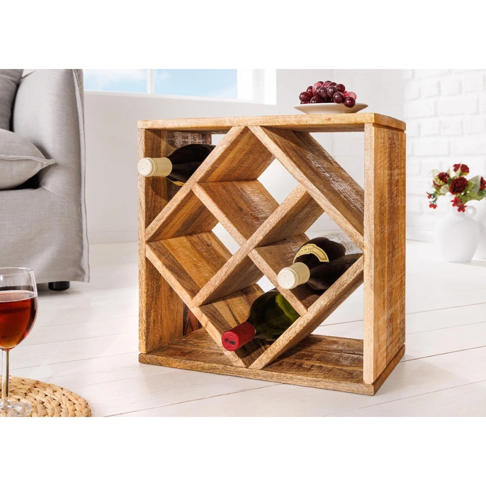 Veiniriiul CUBUS mango, mööbel, elutoamööbel, veinikapid