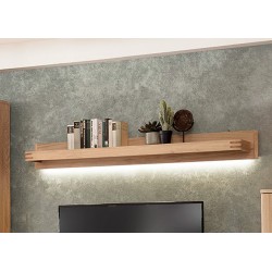 Seinariiul SALVADOR tamm Bianco, mööbel, elutoamööbel, seinariiulid