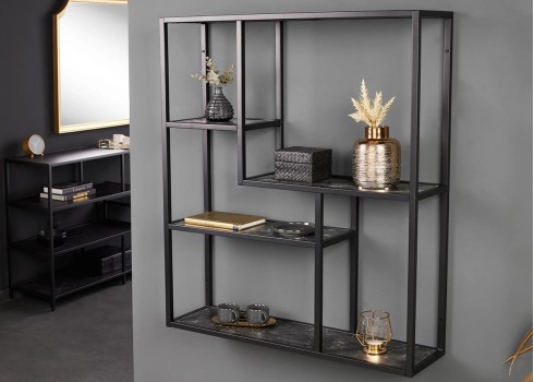 Seinariiul SLIM LINE antratsiitmarmor, mööbel, elutoamööbel, riiulid