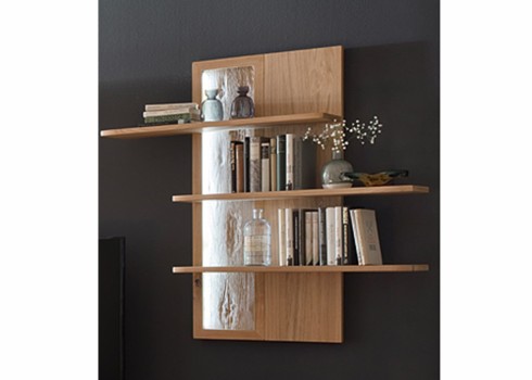 Seinariiul SANTORI tamm, 121x26xH115 cm, mööbel, elutoamööbel