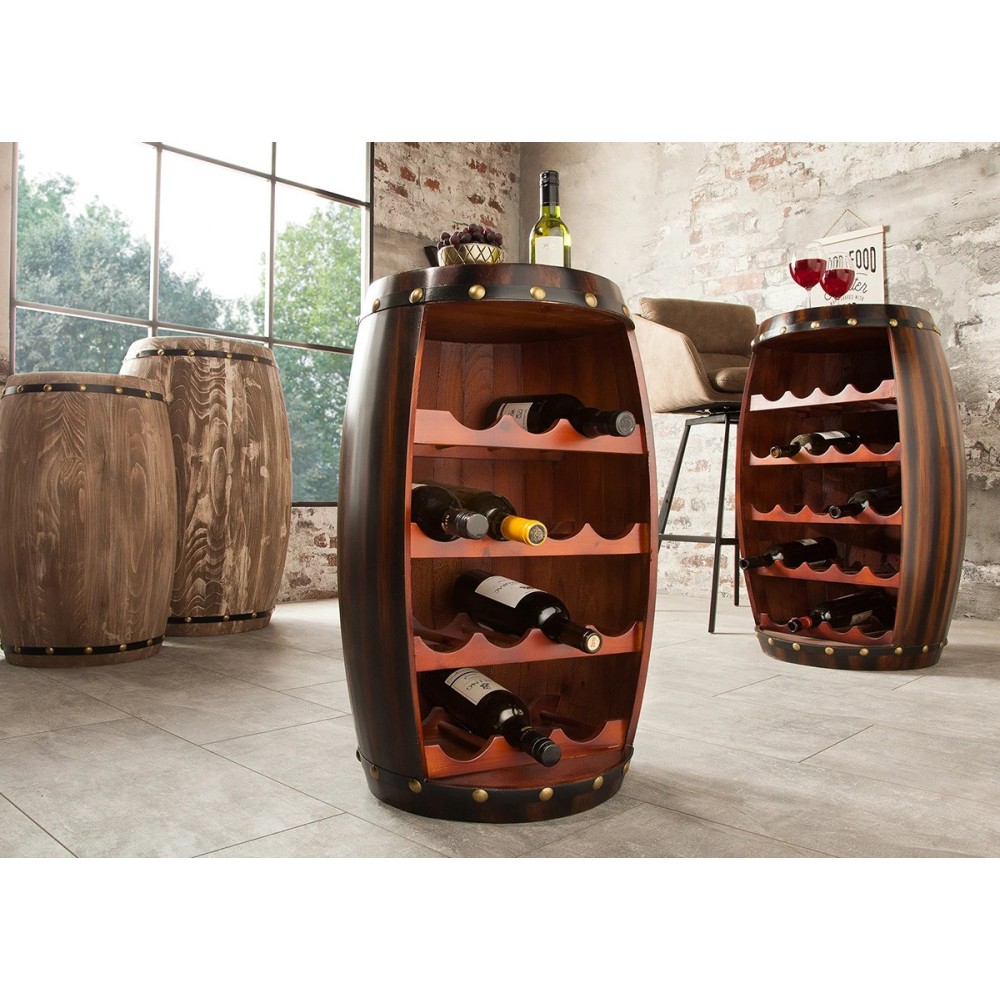 Veiniriiul BODEGA kohvipruun, mööbel, elutoamööbel, veinikapid, riiul