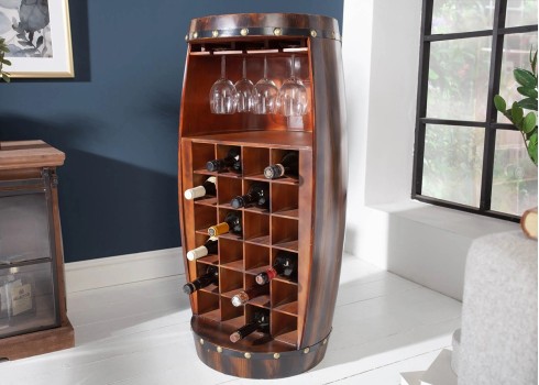 Veiniriiul BODEGA kohvipruun, mööbel, elutoamööbel, veinikapid, riiul