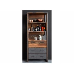 Raamaturiiul PRIME pruun, raamaturiiulid, riiul, mööbel, riiulid