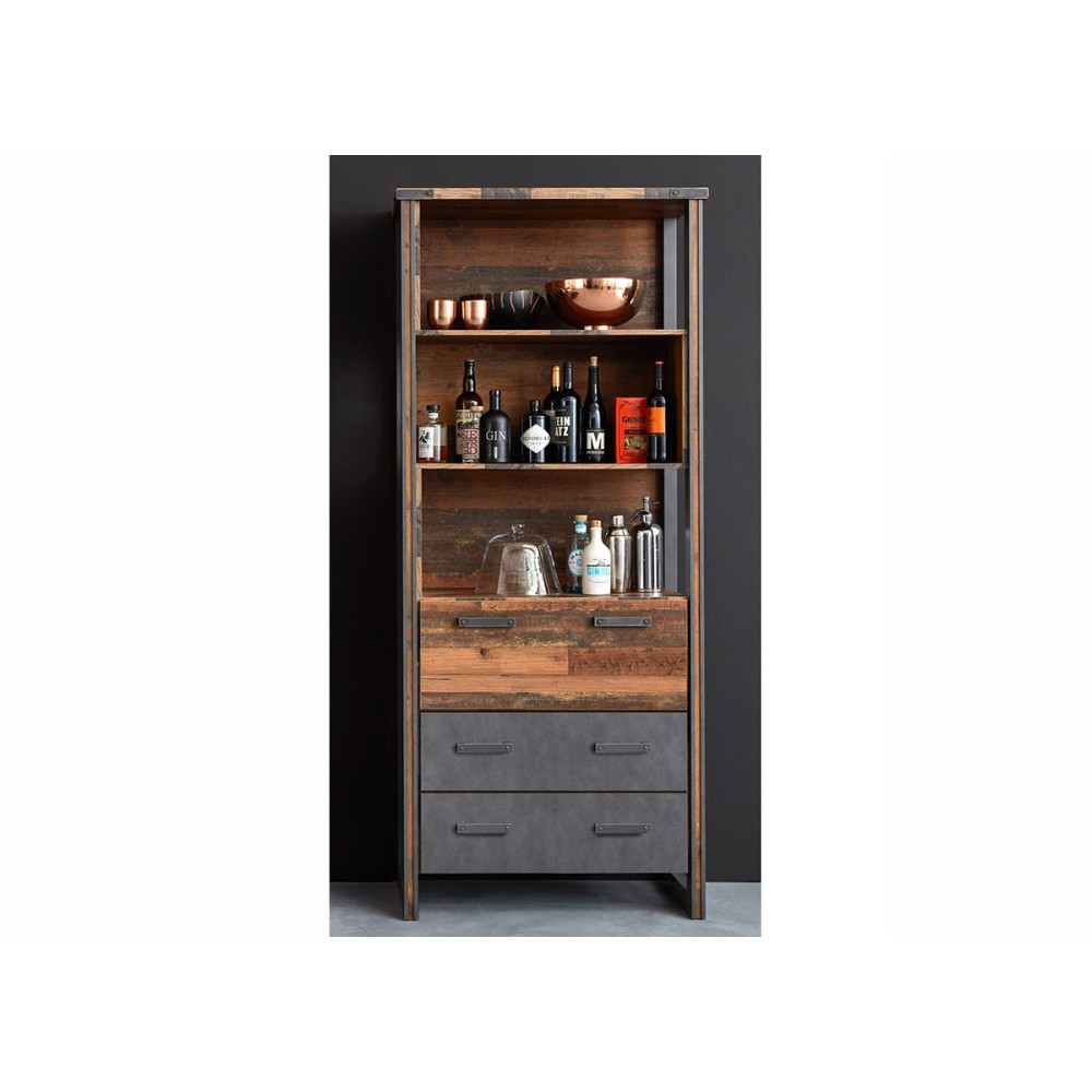 Raamaturiiul PRIME pruun, raamaturiiulid, riiul, mööbel, riiulid