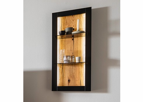 Seinariiul CESENA must / tamm, mööbel, elutoamööbel, riiulid