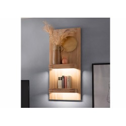 Seinariiul SALVADOR tamm Bianco, mööbel, elutoamööbel, seinariiulid