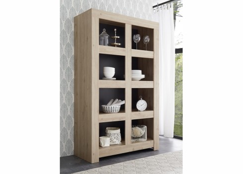 Raamaturiiul FIRENZE tamm Cadiz, mööbel, elutoamööbel, kummutid