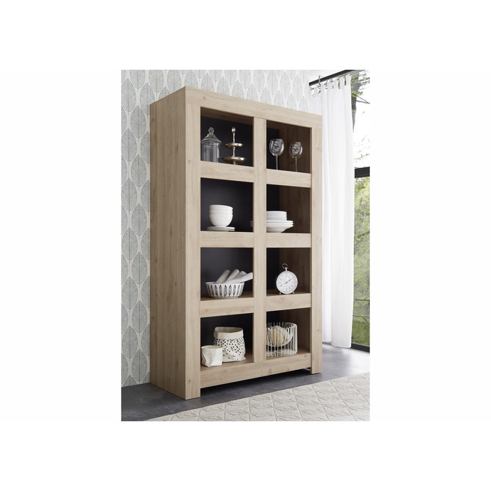 Raamaturiiul FIRENZE tamm Cadiz, mööbel, elutoamööbel, kummutid