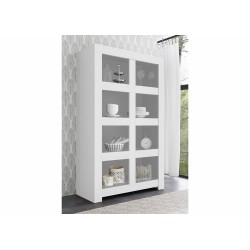 Raamaturiiul FIRENZE mattvalge, mööbel, elutoamööbel, kummutid