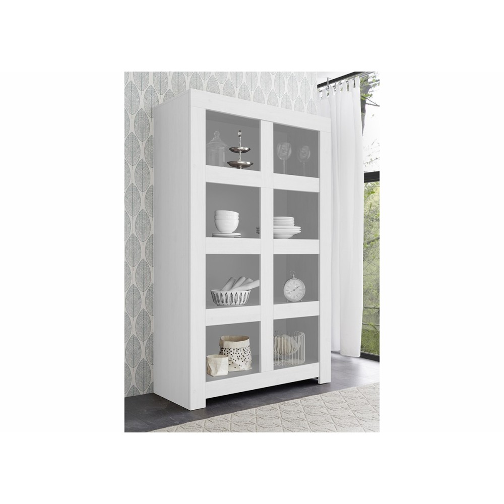 Raamaturiiul FIRENZE mattvalge, mööbel, elutoamööbel, kummutid