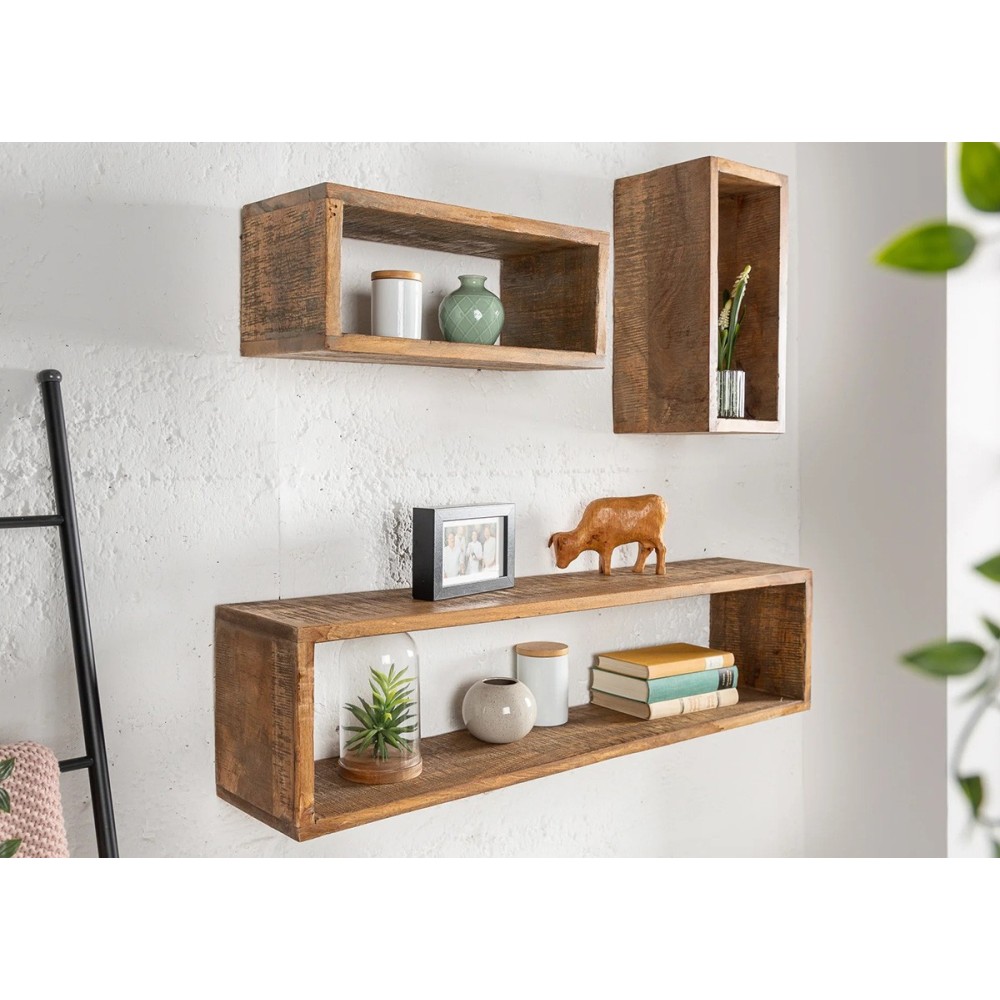 Seinariiulite komplekt HEMINGWAY mango, mööbel, elutoamööbel, riiulid