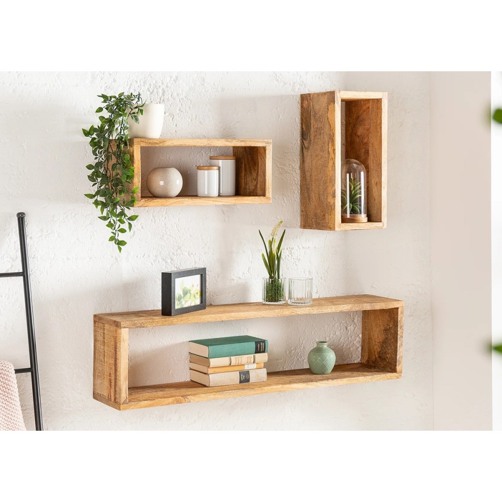 Seinariiulite komplekt HEMINGWAY mango, mööbel, elutoamööbel, riiulid