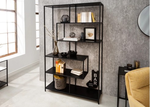 Riiul SLIM LINE must, mööbel, elutoamööbel, riiulid, raamaturiiul