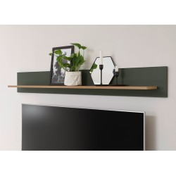 Seinariiul CAMBRIDGE roheline / tamm, mööbel, elutoamööbel, riiul