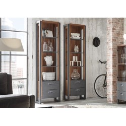 Kapp-riiul DETROIT tamm / hall, mööbel, elutoamööbel, kapid, riiulid