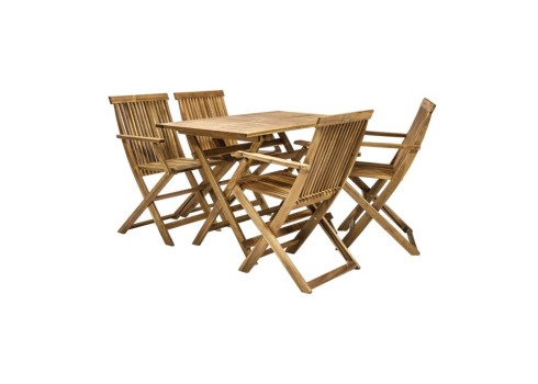 Aiamööblikomplekt FINLAY laud ja 4 käetugedega tooli