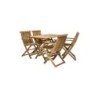 Aiamööblikomplekt FINLAY laud ja 4 käetugedega tooli