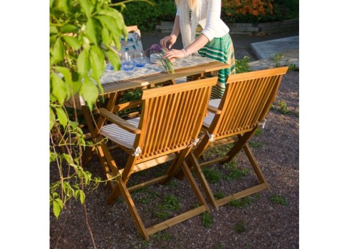 Aiamööblikomplekt FINLAY laud ja 4 käetugedega tooli