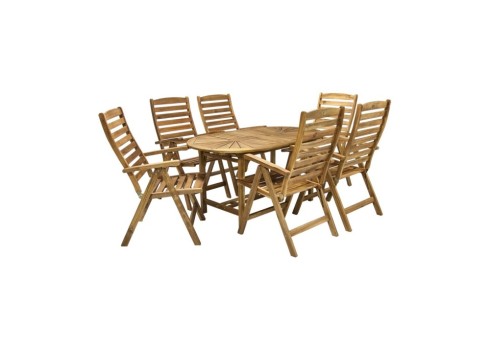 Aiamööblikomplekt FINLAY laud ja 6 tooli