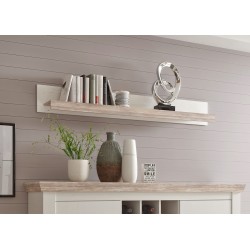 Seinariiul FLORENZ valge mänd / mänd, mööbel, elutoamööbel, riiulid