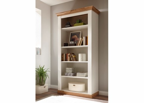 Riiul LANDHAUS valge mänd / tamm, mööbel, elutoamööbel, kapid, riiulid