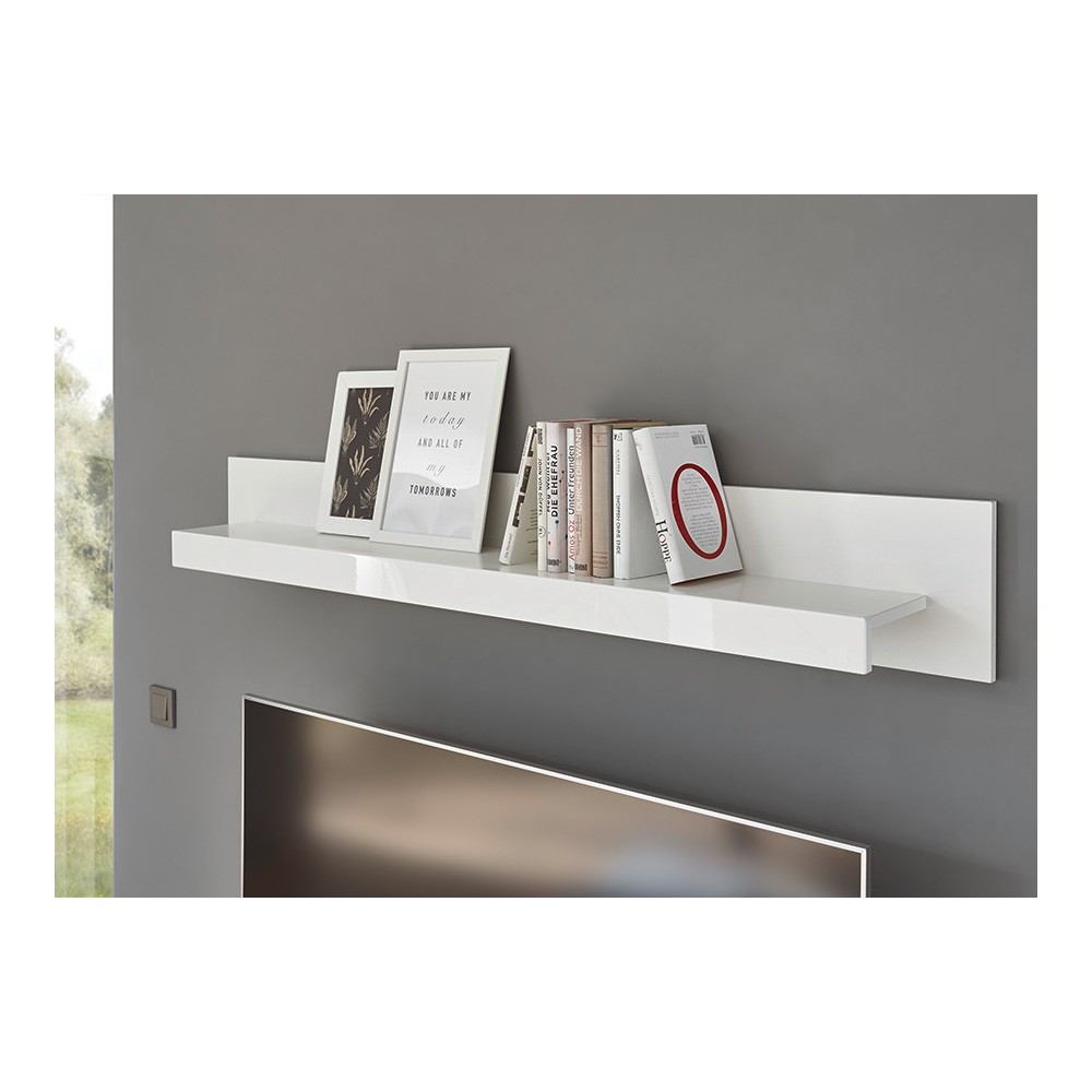 Seinariiul MERAN valge läige, mööbel, elutoamööbel, riiulid, riiul