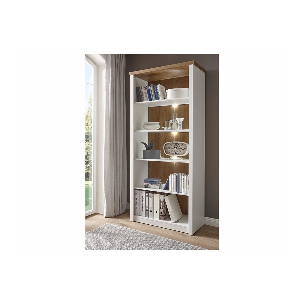 Riiul PROVENCE valge mänd / tamm, mööbel, elutoamööbel, riiulid