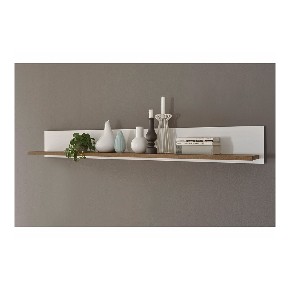 Seinariiul PROVENCE valge mänd / tamm, mööbel, elutoamööbel, riiulid