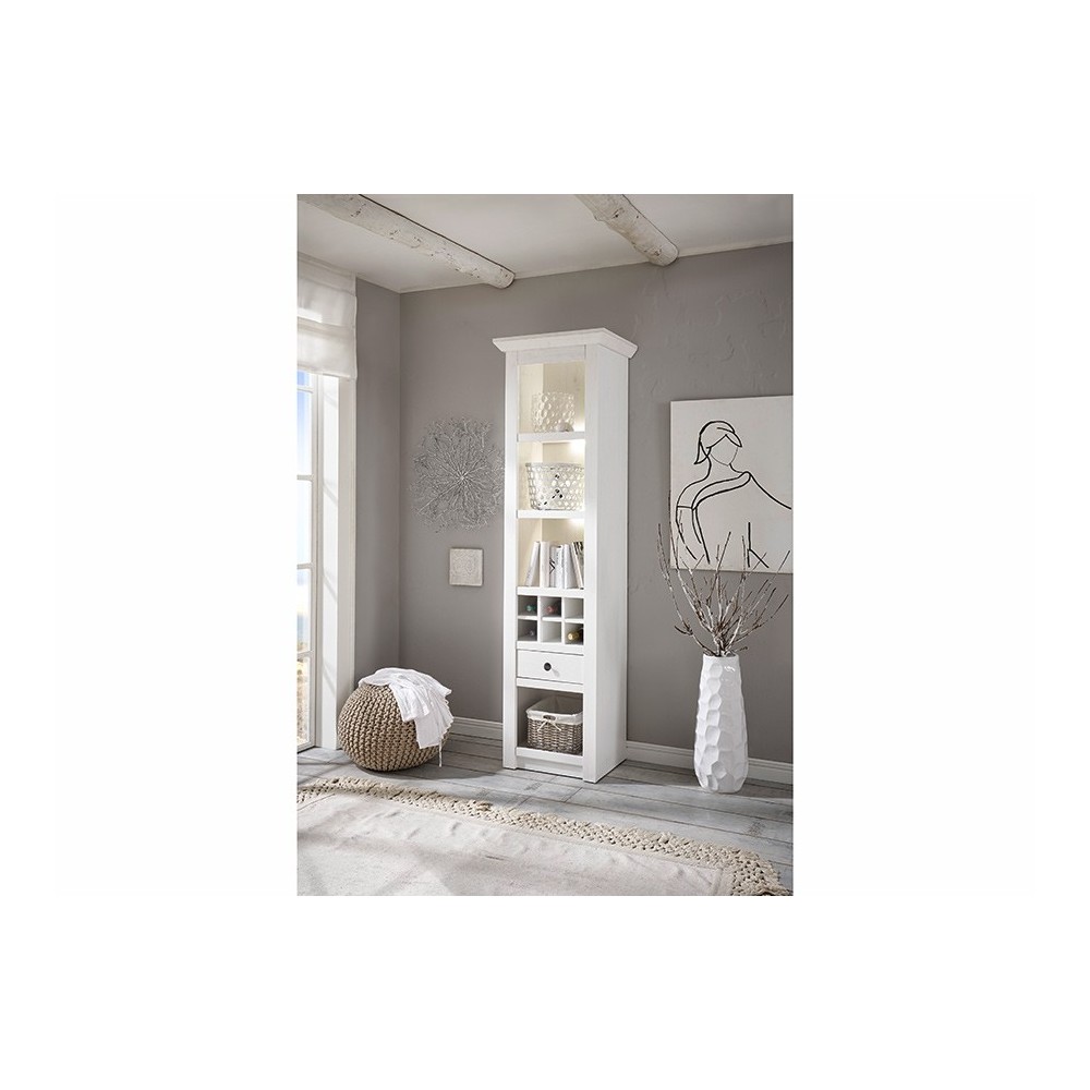 Kapp-riiul WESTERLAND valge mänd, mööbel, elutoamööbel, kapid, riiulid