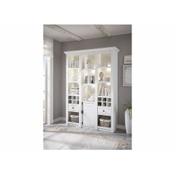 Kapp-riiul WESTERLAND valge mänd, mööbel, elutoamööbel, vitriinkapid