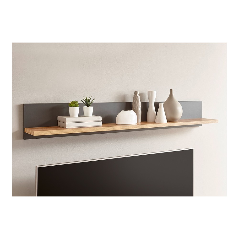 Seinariiul WESTMINSTER tumehall / tamm, mööbel, elutoamööbel, riiulid