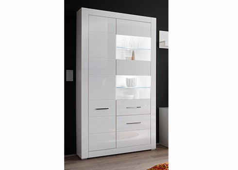 Vitriinkapp BIANCO valge läige, mööbel, elutoamööbel, vitriinkapid