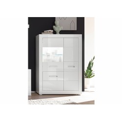 Vitriinkapp BIANCO valge läige, mööbel, elutoamööbel, vitriinkapid
