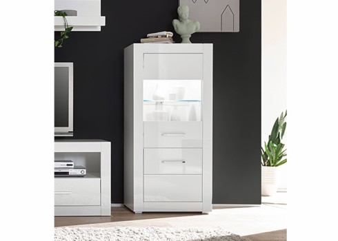 Vitriinkapp BIANCO valge läige, mööbel, elutoamööbel, vitriinkapid