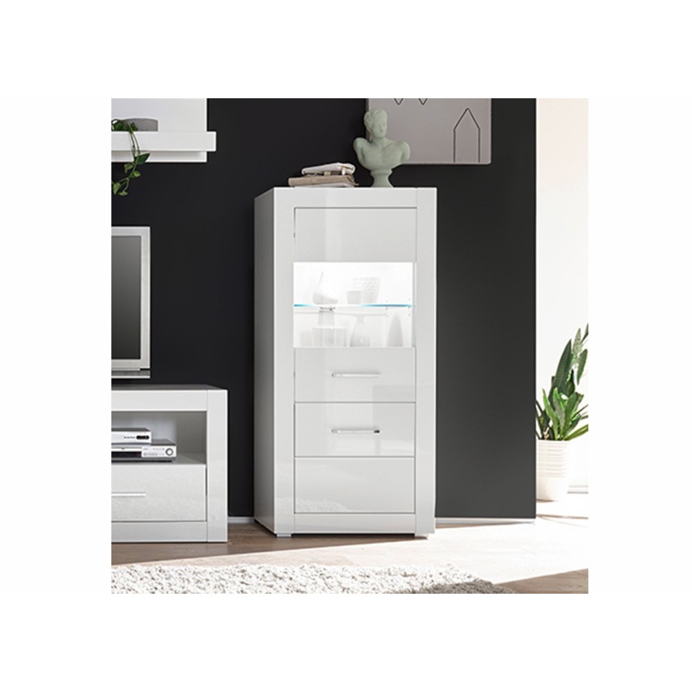 Vitriinkapp BIANCO valge läige, mööbel, elutoamööbel, vitriinkapid