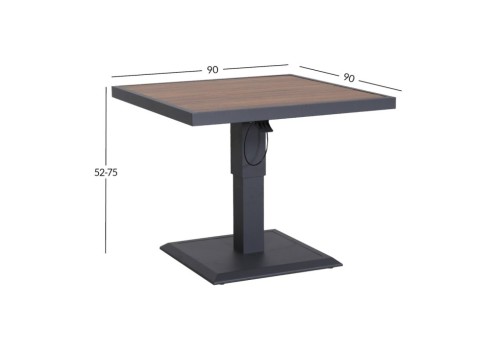 Laud PARKER 85x85xH52-75cm, hall