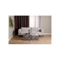 Diivanilauad 2tk DICE 58x58xH40cm, 50x50xH33cm, helepruun