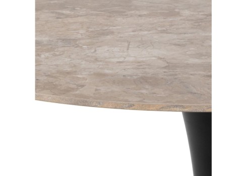 Söögilaud MALTA D90xH75cm, pruun-must