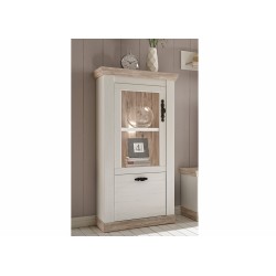 Vitriinkapp FLORENZ valge mänd / mänd, mööbel, elutoamööbel, kapid