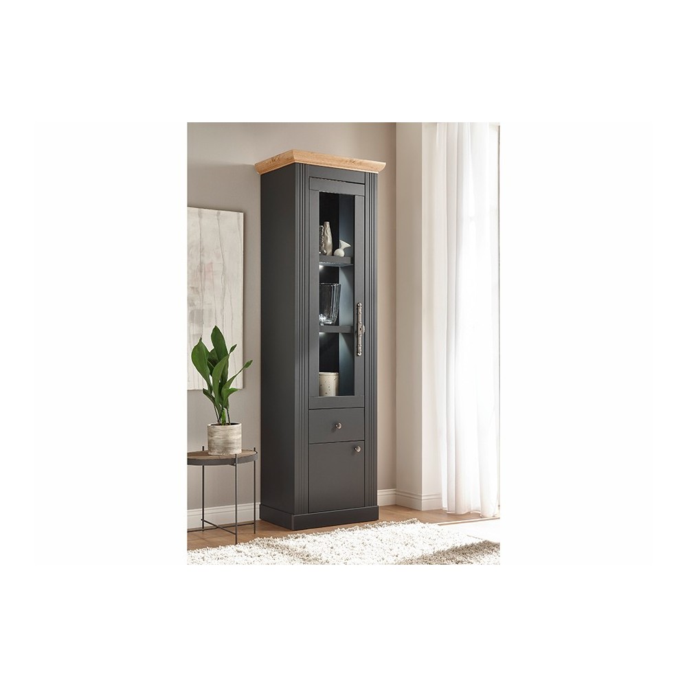 Vitriinkapp WESTMINSTER tumehall / tamm, mööbel, elutoamööbel, vitriin