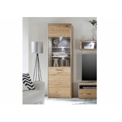 Vitriinkapp ESPERO tamm, 64x39xH201 cm, mööbel, elutoamööbel
